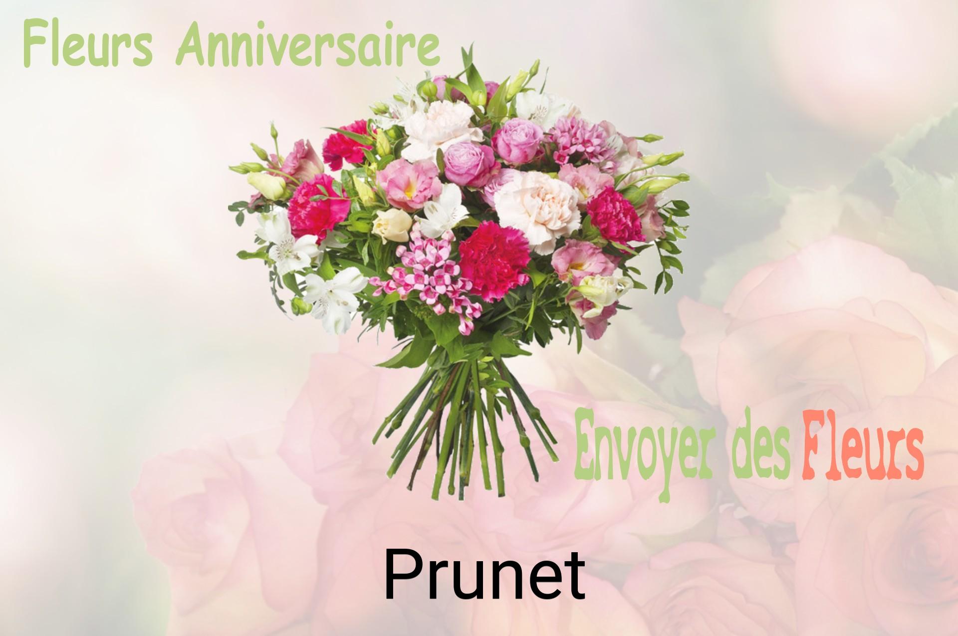 Bouquet de fleurs d’anniversaire livré à Prunet